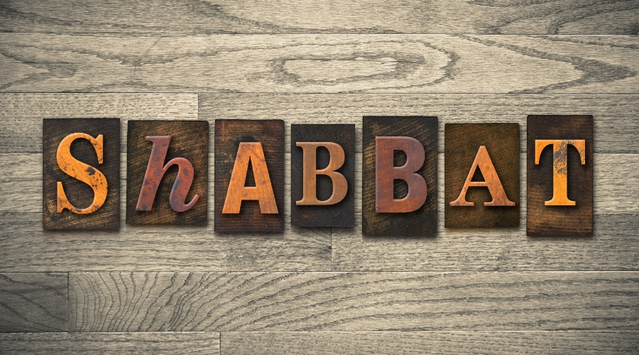 Photo of Shabbat Sign