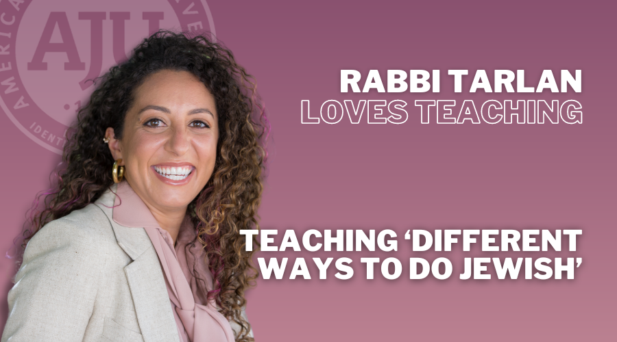 Rabbi Tarlan Loves Teaching