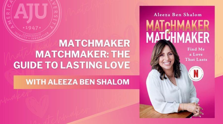 Matchmaker Matchmaker The Guide to Lasting Love with pink background and Aleeza headshot